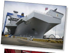British Navy Queen Elizabeth Aircraft Carrier