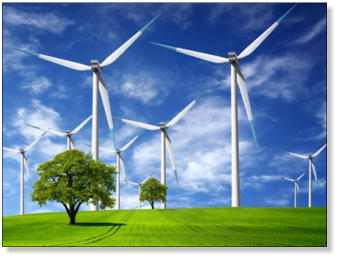 A Field of Wind Turbines